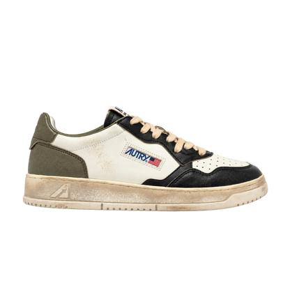 Autry Super Vintage Low | Biały / Czarny / Oliwkowy | SV46