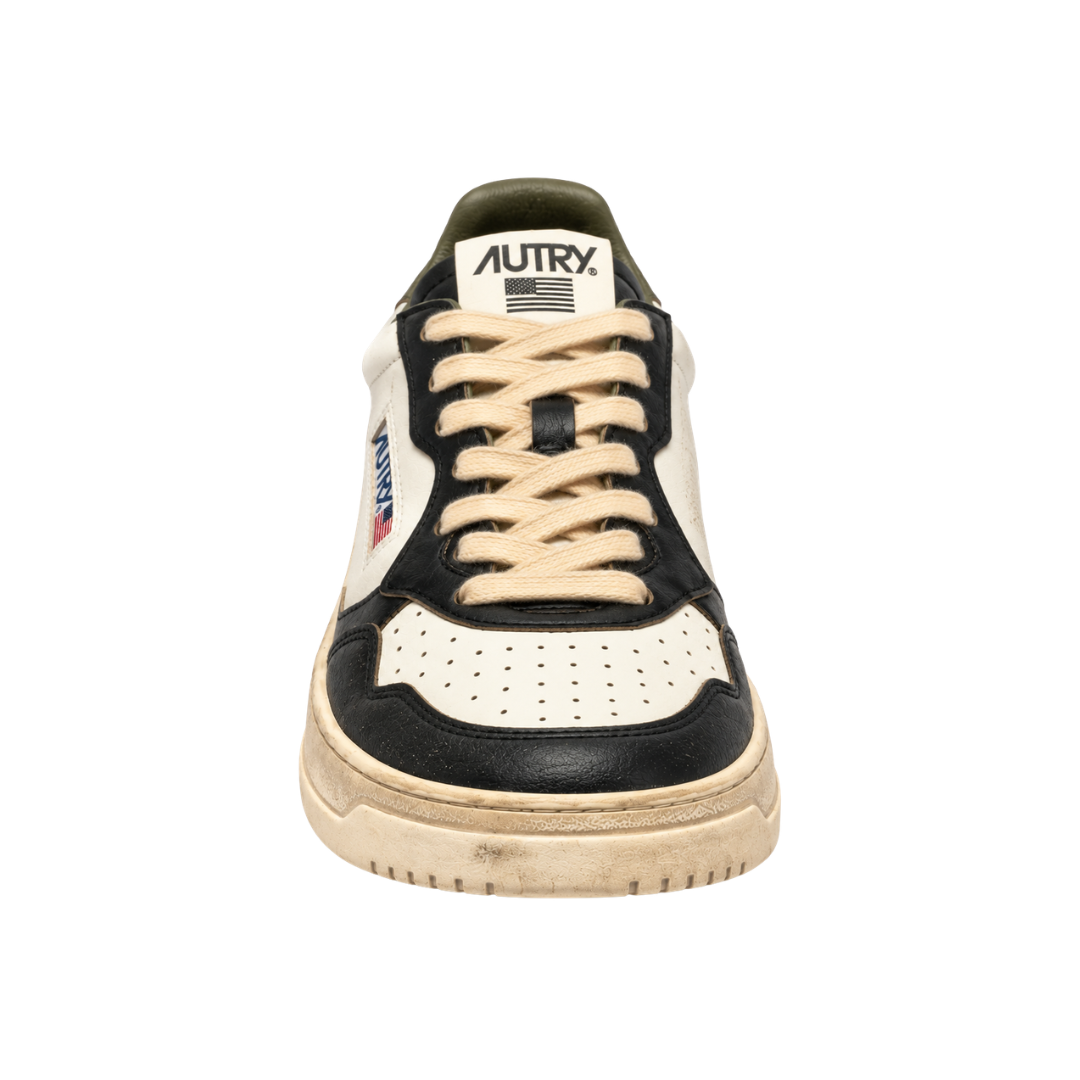 Autry Super Vintage Low | Biały / Czarny / Oliwkowy | SV46