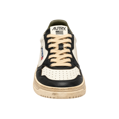 Autry Super Vintage Low | Biały / Czarny / Oliwkowy | SV46