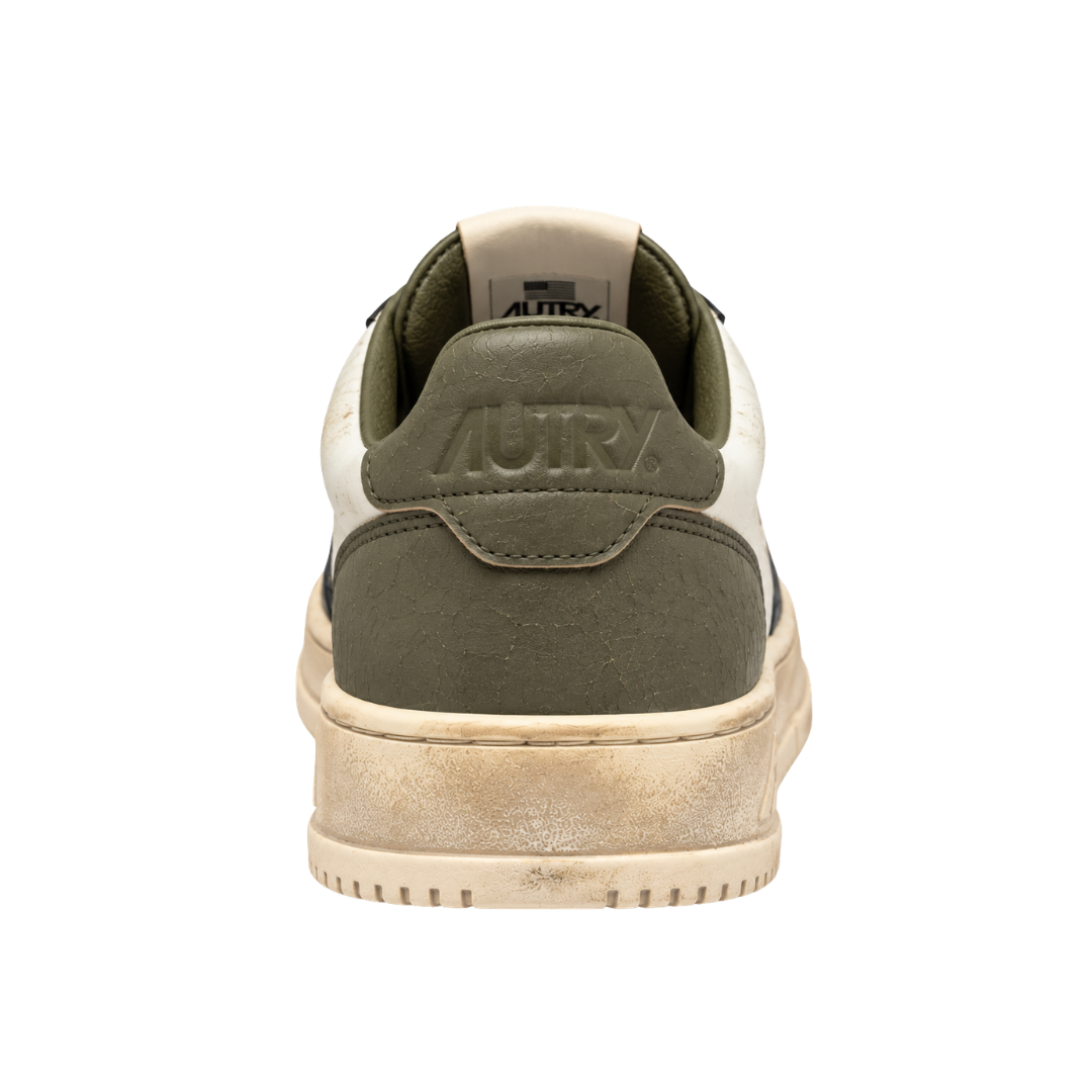 Autry Super Vintage Low | Biały / Czarny / Oliwkowy | SV46